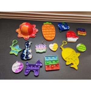 Pop It Fidget Toy Lot – Sensory Bubble Poppers | Silicone Stress Relief
